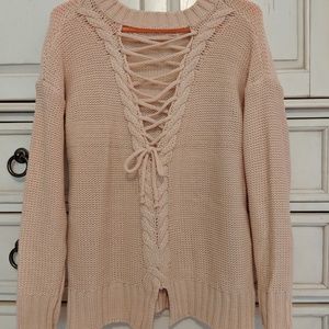 Cross Back Sweater
